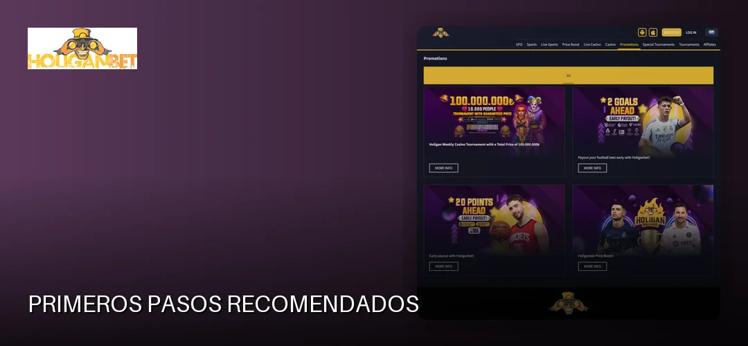 Primeros pasos recomendados