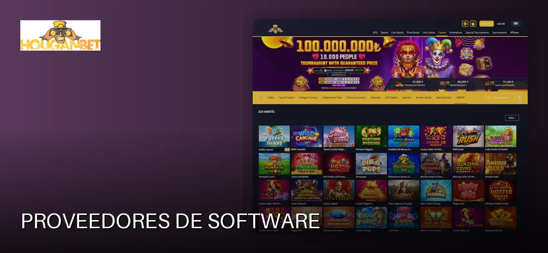 Proveedores de software