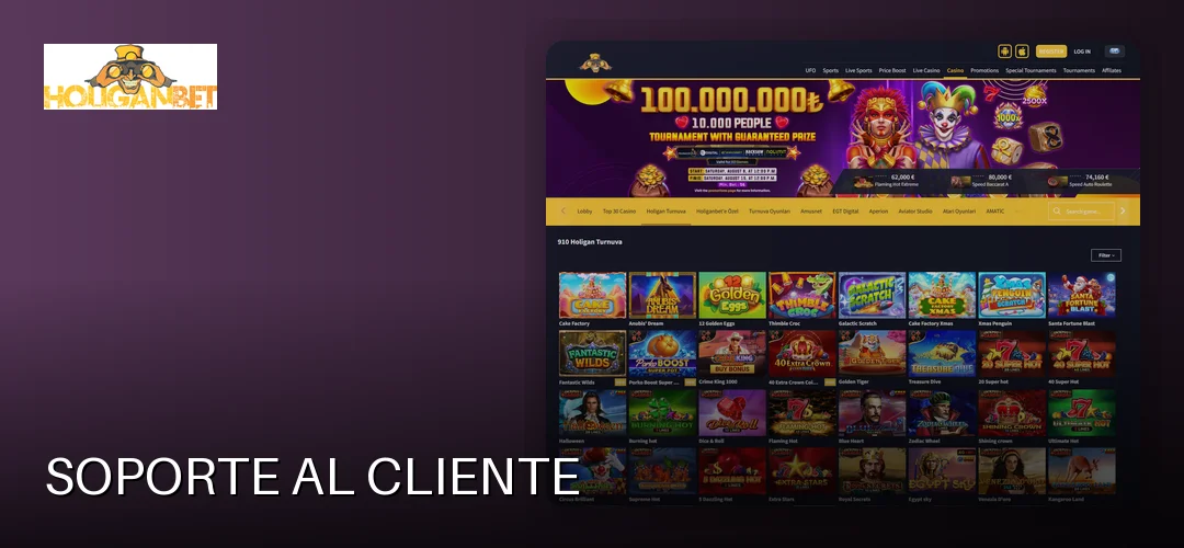 Soporte al cliente